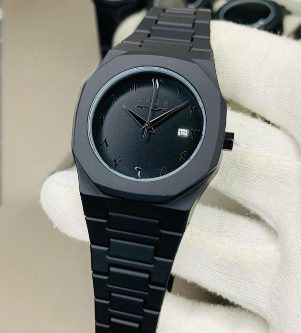Men's Full Black Aura Quartz Watch | Durable Matte Black Aura Watch