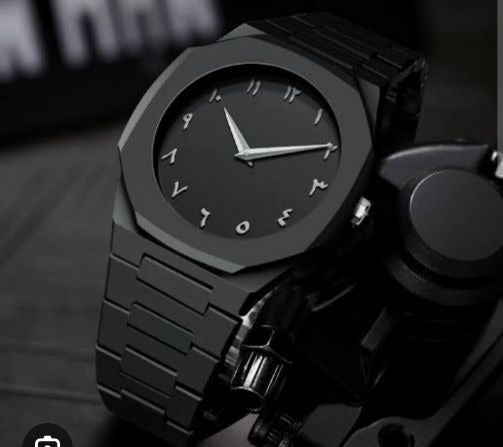 Men's Full Black Aura Quartz Watch | Durable Matte Black Aura Watch