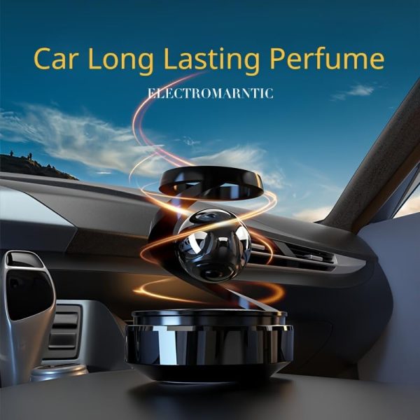 Star Solar Powered Levitating Ball Air Freshener For Car Dashboard, Aesthetic Car Decor | Best Quality