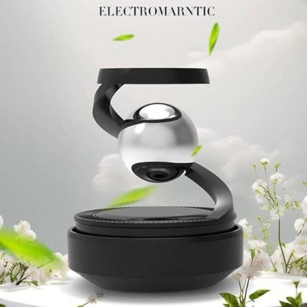Star Solar Powered Levitating Ball Air Freshener For Car Dashboard, Aesthetic Car Decor | Best Quality