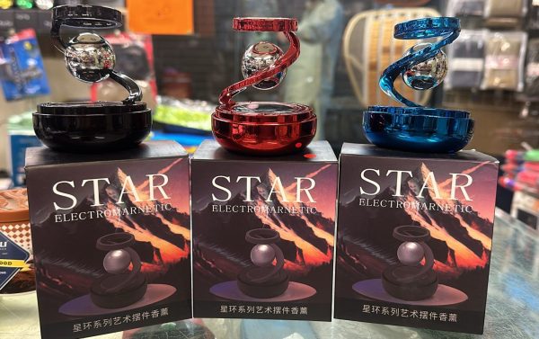 Star Solar Powered Levitating Ball Air Freshener For Car Dashboard, Aesthetic Car Decor | Best Quality